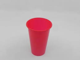 red 350ml disposable cup plastic ping
