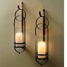 Set Of 2 Berring Wall Sconces Candle