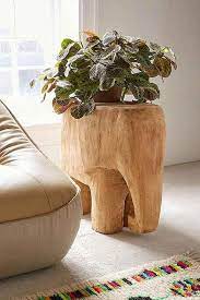 Brown Elephant Side Table