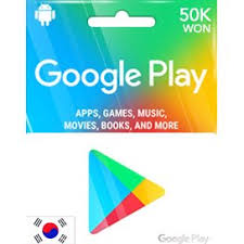 Google play gift card is a digital voucher containing a code that once activated, can be used to purchase the goods available at the aforementioned google play store. Google Play Krw 50000 Gift Card Korea Account Digital