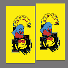 pac man side art pair midway upright