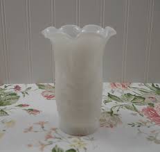 Milk Glass Vase Vintage Hazel Atlas