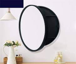 This ergonomic and elegant wall cabinet is designed to be placed over the toilet or used as extra wall storage just where you need it most. Black Bathroom Wall Cabinets With Round Mirrored Doors 3 Shelves Soft Wood Wall Mounted Medicine Cabinet 500 600mm 50cm Amazon De Kuche Haushalt
