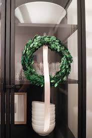 hang a wreath on a glass door