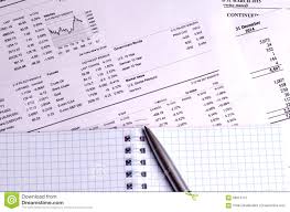 Stock Quotes And Charts On Paper Stock Image Image Of News