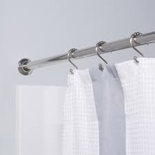 straight shower curtain rod