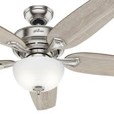 Hunter ceiling fan light repair. Hunter Fan 54 In Casual Brushed Nickel Ceiling Fan W Light Kit Remote Control 840304137039 Ebay