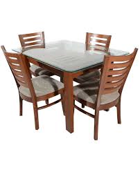 4 Seater Dining Table With Glass Top