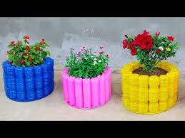 Diy Flower Pots Plastic Bottle Crafts