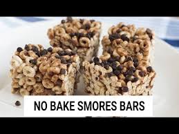 no bake s mores cereal bars recipe