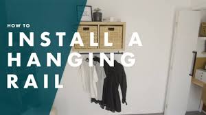 As hanging offers rod hooks for art gallery hanging system, museum hanging system, as well as for commercial applications. How To Hang A Clothes Rail Youtube