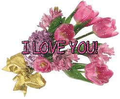 i love you flowers sticker i love you