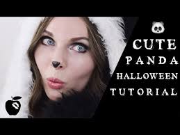 cute panda halloween makeup tutorial