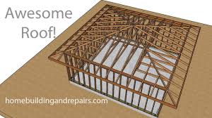 engineered hip roof truss system for