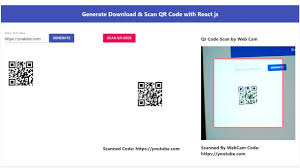 scan qr code by webcam in react js app