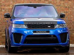 Shop, watch video walkarounds and compare prices on land rover range rover sport listings. 2018 Used Land Rover Range Rover Sport Svr Velocity Blue