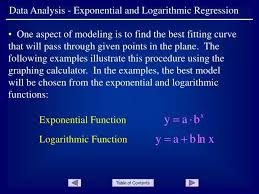Exponential And Logarithmic Regression