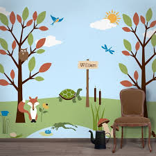 Forest Wall Mural Stencil Kit For Kids