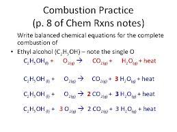 chemical reactions unit balance and