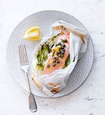 salmon leek parcel bbc good food