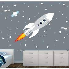 Rocket Wall Decal For Nursery Or Baby Room