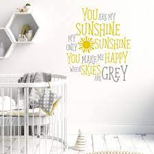 You Are My Sunshine Quote Wall Sticker
