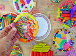 five easy pasta crafts for kids of all