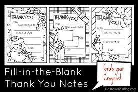 christmas thank you notes printable printable fill in the blank thank you cards free printable of