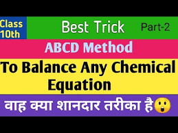 Abcd Method To Balance Any Chemical