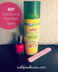diy fast drying nail polish spray