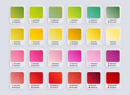 Color Swatch Catalog Samples Trendy