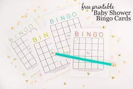 The first to get five in a row is the winner!the set has everything. Free Printable Baby Shower Bingo Cards Project Nursery