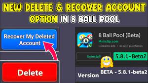 recover account update in 8 ball pool