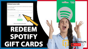 how to redeem spotify gift card redeem
