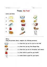 List three things you can do to be a fit kid: Food Quiz Esl Worksheet By Azza 20