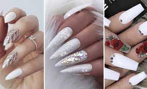 48+ elegantes modernas uñas acrilicas blancas | modelos de uñas. 20 Hermosas Disenos De Unas En Blanco Que Te Encantaran