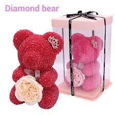 The fewer and more general the keywords, the more results you'll find. Glittering Crystal Diamond Rose Bear With Austin Rose Flower Gift Box Package Christmas Valentine S Day For Girlfriend Gifts Artificial Dried Flowers Aliexpress