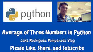 average of three numbers in python