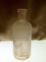 listerine cork top glass bottle obear