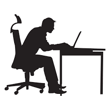 People holding hands silhouette png image with transparent background. Man Sitting At Computer Desk Silhouette Transparent Png Svg Vector 313048 Png Images Pngio