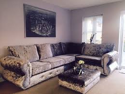 crushed velvet sofa chesterfield