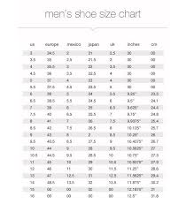Mens Shoe Size Chart For Your Reference Kiddo Shelter In