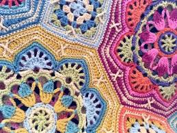 Persian Tiles Eastern Jewels Or Original Colourway Crochet Blanket Workshop