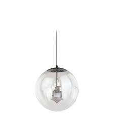 Shop 4 Light Black Mid Century Modern Globe Pendant Clear Glass 15 75 In W X 16 75 In H X 15 75 In D Overstock 20907405