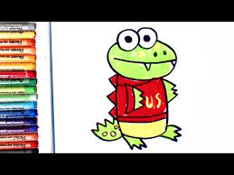 Check out our collection of 10 alligator coloring pages to print for your kids: How To Draw Gus The Gator Drawing And Coloring For Kids Youtube