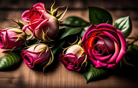 wallpaper flowers roses buds pink
