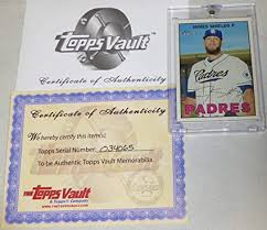 Shop for mlb trading cards, autographed cards, and more at mlbshop.com. Amazon Com James Shields 2016 Heritage Topps Vault 1 1 Blank Back Padres Baseball Card 230 Slabbed Baseball Cards Collectibles Fine Art
