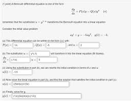 bernoulli diffeial equation