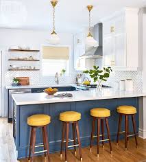 For brighter alternative, you could take restaurant design for your kitchen area. A Playful And Charming Bistro Style Kitchen Style At Home Blue Kitchen Designs Bistro Kitchen Home Decor Kitchen