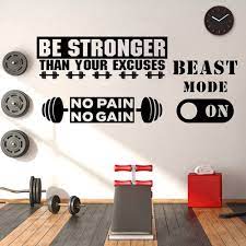 Gym Wall Decal Exercise Wall Sticker